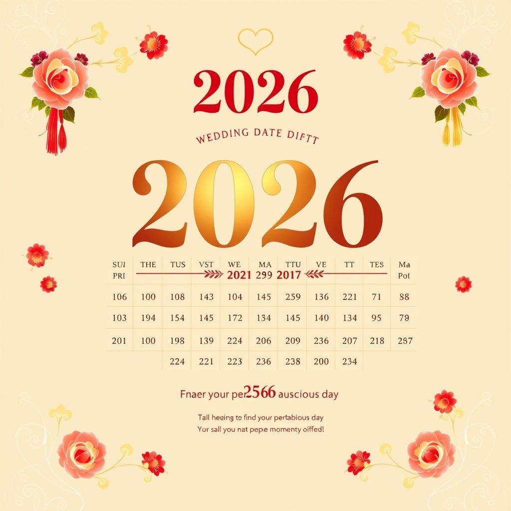 เปิดเผย! ปฏิทินฤกษ์แต่งงาน 2569 ฟรี สำหรับคู่รักที่ไม่อยากพลาด